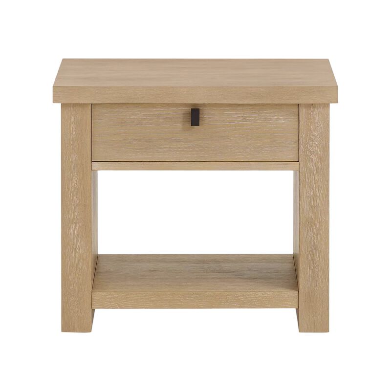 Pottery Barn Modern Farmhouse Side Table Wood Fog image number 0